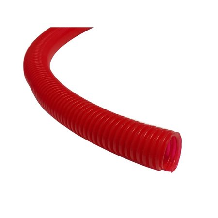 KABLE KONTROL Kable Kontrol® Convoluted Split Wire Loom Tubing - 1/4" Inside Diameter - 10' Length - Red WL901-10-RED